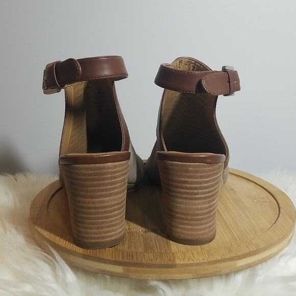 Franco Sarto Martha Suede Wedge Peeptoe Sandal - Picture 3 of 6